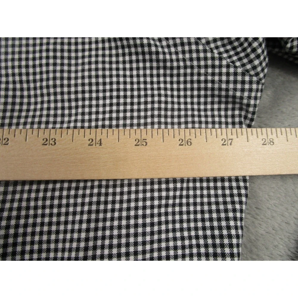 Polo‎ Ralph Lauren Shirt Mens 17 Black Checked Regent Classic Fit Cotton